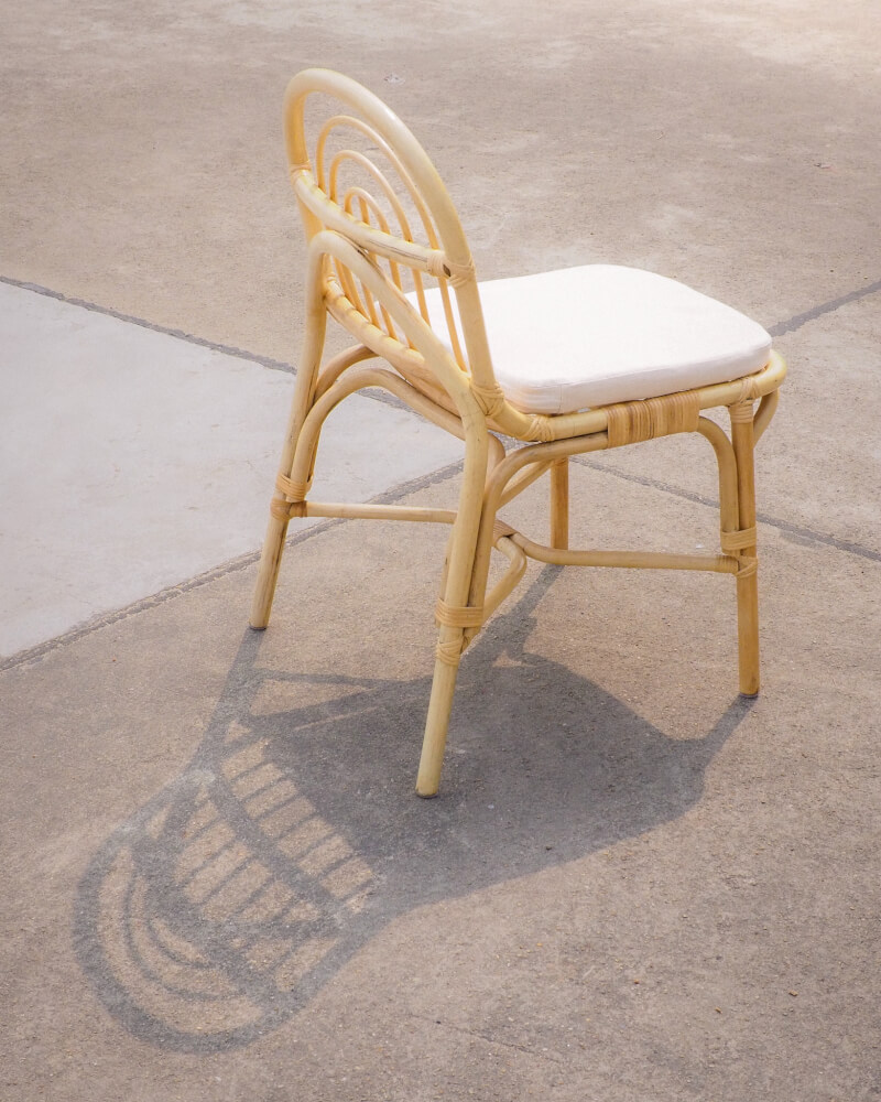เก้าอี้ทานข้าว หวายแท้ PISAMAI รุ่น LEK DINING CHAIR ขนาด 42*55*88 ซม. สีธรรมชาติ